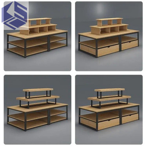 Shop <strong>Display</strong> Cabinet Supermarket Shelf Stacking Boutique <strong>Three</strong>-layer Flow <strong>Table</strong> Product <strong>Display</strong> - Product Image 3