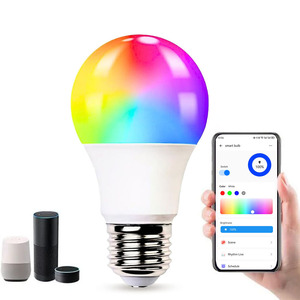Akıllı ampuller renk değiştirme müzik Sync grup kontrol renk değiştirme WiFi LED ampuller Alexa ve Google ev A19 9W ile uyumlu - Product Image 1