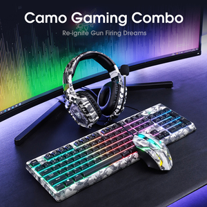 Onikuma Tz3005 3 N 1 ordenador Rgb teclado y ratón y alfombrilla de ratón para juegos teclados Combo de ratón para ordenador de escritorio Pc Gaming - Product Image 2