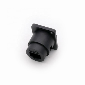 RJ45 Connector, CAT.6, D <strong>Type</strong> 8P8C, Plastic Shell+Copper Pins, Panel Mount Chassis RJ45 Female Socket <strong>Network</strong> Connector - Product Image 4