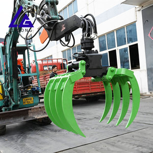 迷你挖掘机耙抓斗1 3吨根耙液压附件 - Product Image 5