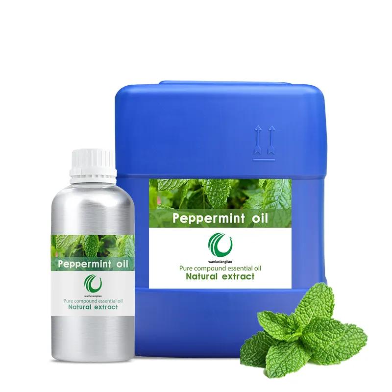 Toptan toplu bitki terapi nane uçucu yağ organik yüksek saf doğal nane yağı difüzör şampuan için Toothpastefor saç