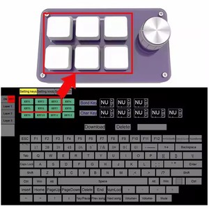 マルチキーコンビネーションカスタム6ボタン1ノブ有線ミニキーボードショートカットキーeスポーツゲームメカニカルホットスワップキーパッド - Product Image 5