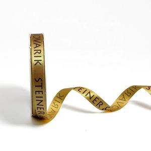 Yuena Hot <strong>Sale</strong> Personalized Various Colors logo <strong>Ribbon</strong> Custom Printed Satin <strong>Ribbon</strong> Gift <strong>Ribbon</strong> With logo