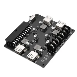 DC3.3-12V 4-כיווני usb ממשק 24 סיכות atx מתאם לוח אספקת חשמל לוח שולחן עבודה מודול