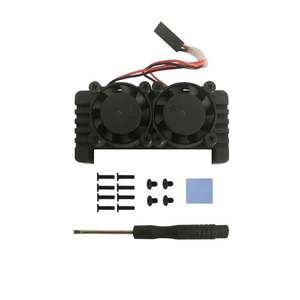 eParthub Hot-Sale <strong>Raspberry</strong> <strong>Pi</strong> Zero 2 W with aluminum alloy case Heat sinks Radiator Dual Fan <strong>Raspberry</strong> <strong>Pi</strong> <strong>PI</strong> 0 2W kits - Product Image 5