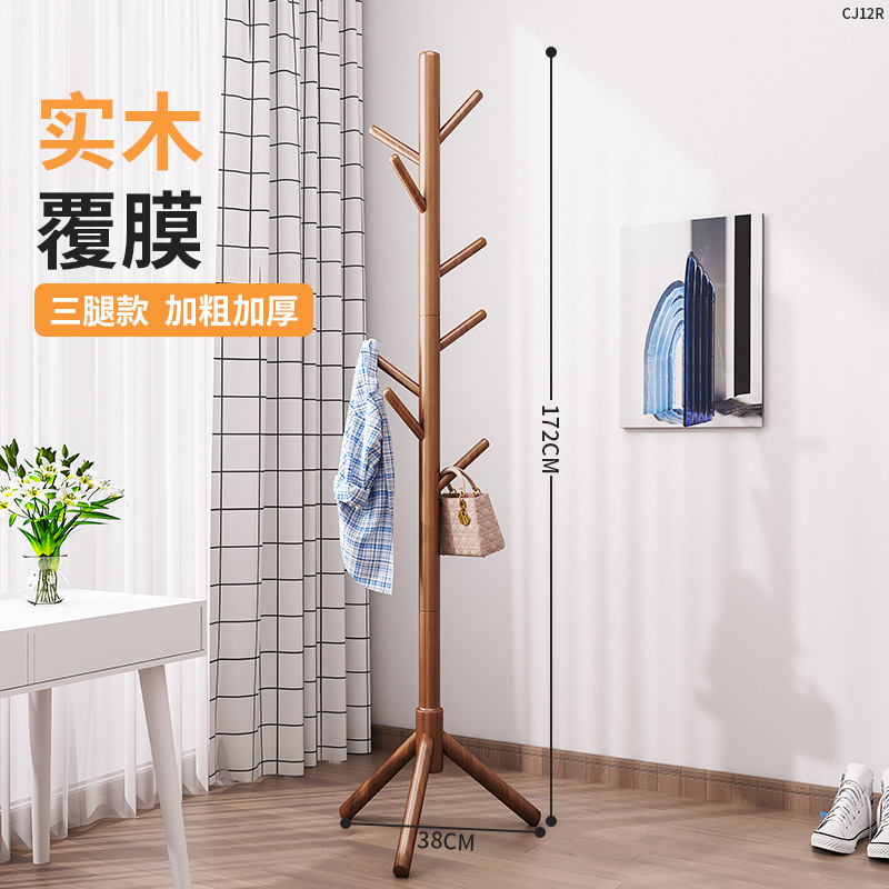 Trípode de 8 ganchos color nogal