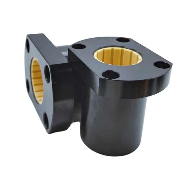 Double Cut Flange Type Maintenance-free Wear-resistant Rust-proof Self-lubricating Engineering Plastic Linear Bearing