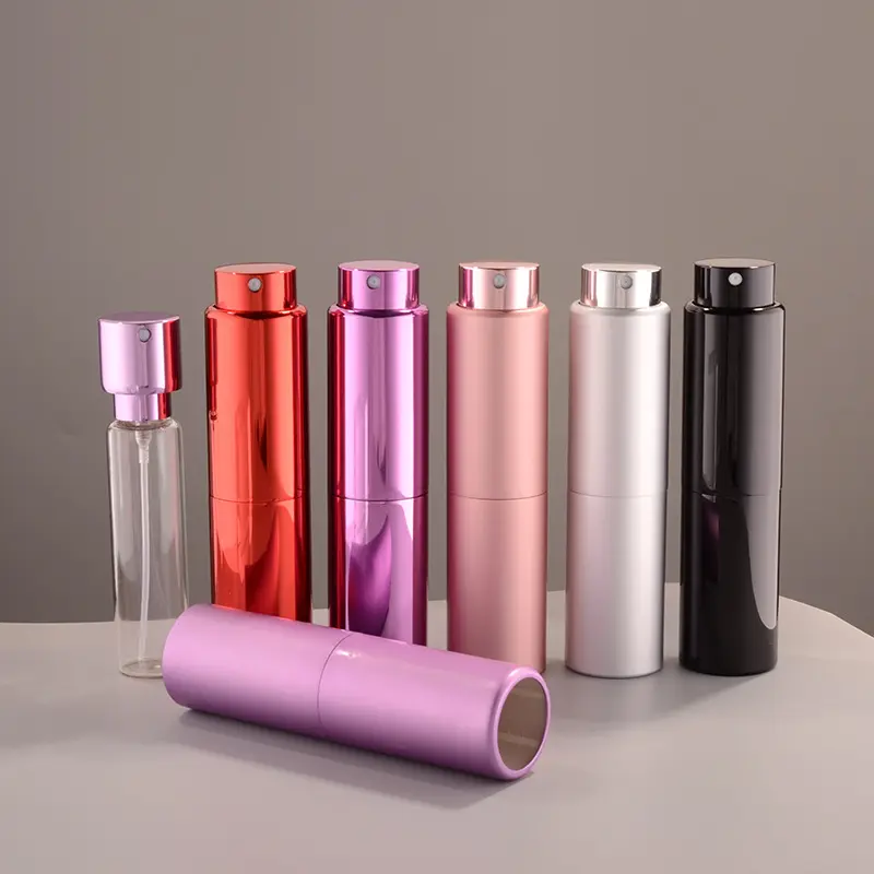 Parfum portabel Mini 20ml memutar kosong unik kualitas tinggi buatan kustom Atomizer perjalanan pria