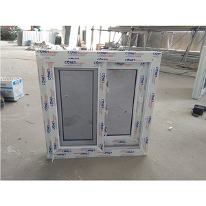 Factory Price Colonial Style Pvc <strong>windows</strong> Sliding <strong>Window</strong> with Grill Design and Mosquito Net - Product Image 6