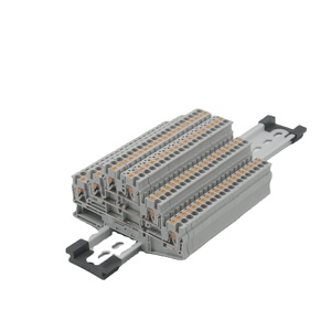 PP Knife Disconnect <strong>Terminal</strong> <strong>Block</strong> with Test <strong>Socket</strong> Screw <strong>Plug</strong>-In Model PT 2.5 for 1-10 Contacts 11-20 AWG Conductors - Product Image 1