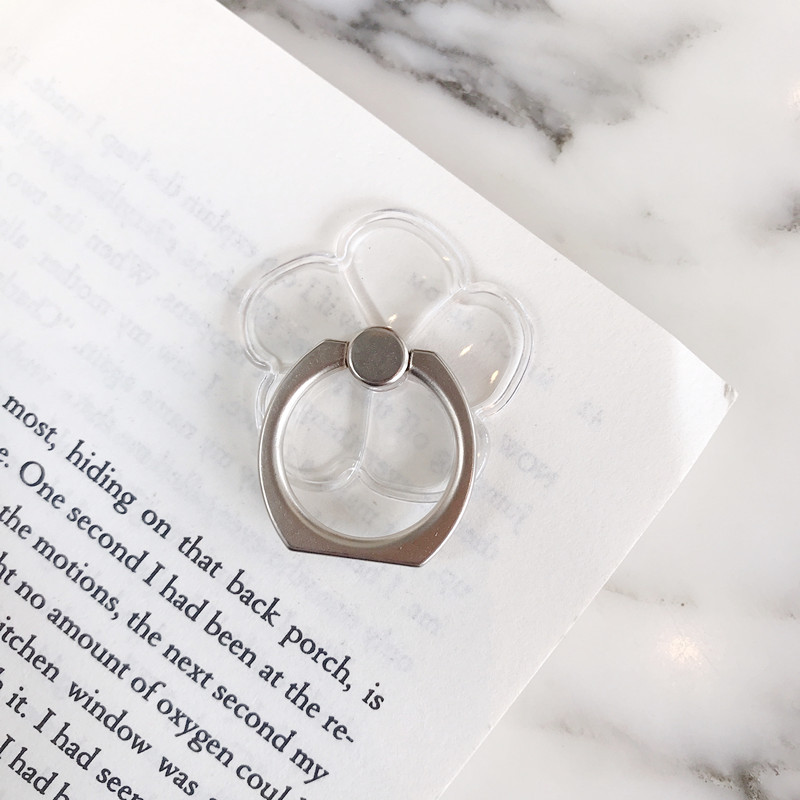 Support transparent-trèfle à quatre feuilles