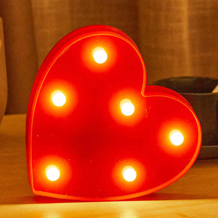 Romantic 16CM LED String Light Warm White Copper Alphabet Number IP44 for Indoor Outdoor Use for Happy Birthday Christmas Scenes