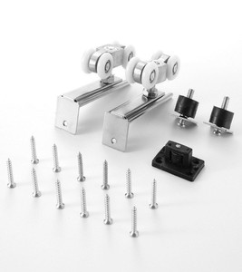 Cửa trượt ròng rọc theo dõi nhà bếp phòng tắm cửa thép cửa gỗ treo đường sắt trên trượt đường sắt phụ kiện Tám bánh xe - Product Image 5