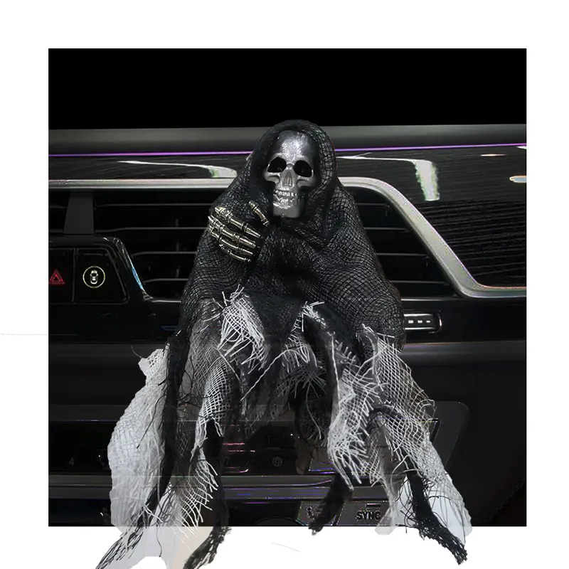 Manufacturers Skull Ghost Aromatherapy Halloween Car Perfume Diffuser Vent Clip Skeleton Accessories Car Scent Air Freshener