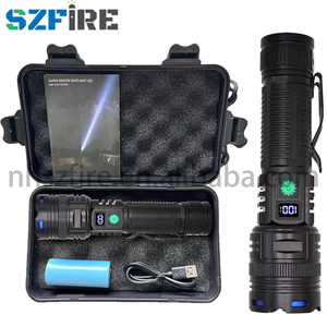 Siêu mạnh mẽ Đèn pin sạc dài phạm vi phản xạ trắng Laser <span class=keywords><strong>Torch</strong></span> linterna chiến thuật đèn pin - Product Image 1