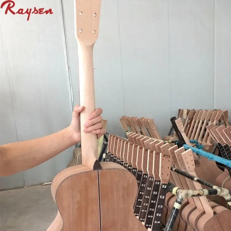 גמור אקוסטית גיטרה DIY ערכת עץ גיטרה ריק גוף