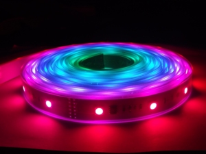 เทปไฟ LED DMX 12V 24V สีในฝัน60 LEDs/M 5M 10M UCS512B4 IC DMX512 RGB 5050 LED - Product Image 2