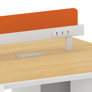 Modern Design Executive Wooden Office Workstation Durable Rectangle Desk and Drawer Set with <strong>Computer</strong> Partition - Product Image 4