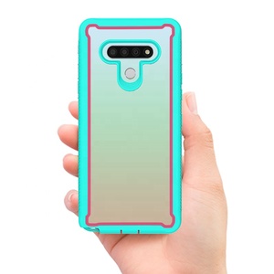 TPU PC Hybrid Transparent Back Cover Shockproof Mobile Phone Case for <strong>LG</strong> <strong>Stylo</strong> 6 - Product Image 2