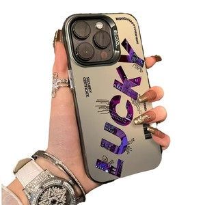 เคสโทรศัพท์ป้องกัน PC นำโชคมีสไตล์สำหรับ Apple รุ่น16 15 14 13 12 11 PLUS & XR XS PLUS