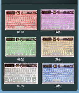 Suitable for iPad iphone Mini bluetooth Wireless <strong>Keyboard</strong> Transparent <strong>IOS</strong> Windows Android Portable Tablet <strong>Keyboard</strong> Backlight - Product Image 6