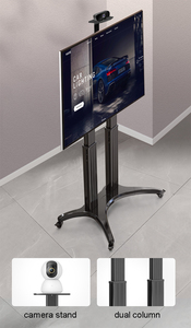 Alüminyum alaşımlı <span class=keywords><strong>NB</strong></span> AVF1800-70-1P TV portatif araba serbest kaldırma 65 "-85" LED LCD plazma TV arabası standı AV raf kamera tutucu