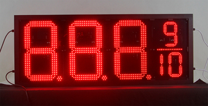Petro LED Signage 16 дюймов 888910 светодиодные газовые ценовые знаки 7-сегментный светодиодный дисплей - Product Image 2