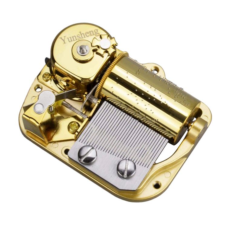 Boîte à musique de luxe dorée à 30 notes