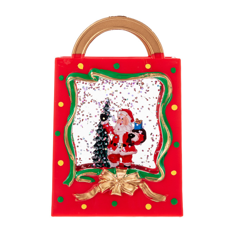 Pequeño bolso rojo-viejo hombre y árbol-7,5 cm * 4cm * 11,5 cm