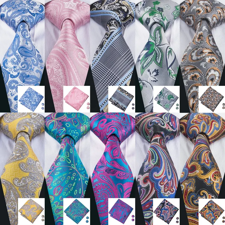 LELE-Corbata de seda italiana para hombre, corbatas personalizadas, de Cachemira, para negocios, importación