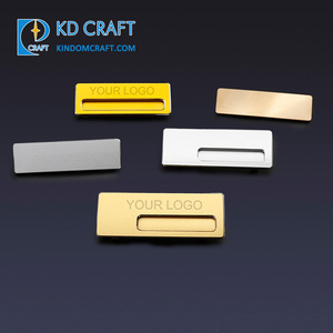 Tái Sử Dụng Laser Logo Trống Kim Loại Từ Tên Tag Thăng Hoa Đồng Phục Trường Học Thép Không Gỉ Tùy Chỉnh Tên Huy Hiệu Cho Trẻ Em - Product Image 4