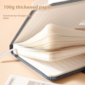 कस्टम लोगो ओएम ओडम ए 7 छोटी जेब मिनी पोर्टेबल नोटबुक मैकरॉन चमड़े की बैठक ज्ञापन और प्रचार नोटबुक के लिए - Product Image 6