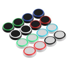 Silikon başparmak sapları kaymaz Analog sopa kapak Joystick PS5 için kapaklar/PS4/PS3/XBOX ONE/XBOX360 kontrolörleri - Product Image 1
