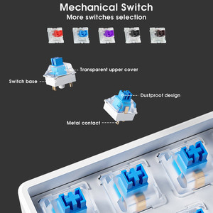 61 <strong>Keys</strong> 60 Percent Wired Mechanical <strong>Keyboard</strong> 60% RGB Gaming <strong>Keyboard</strong> for <strong>Computer</strong> PC <strong>Keyboard</strong> with Backlit - Product Image 5