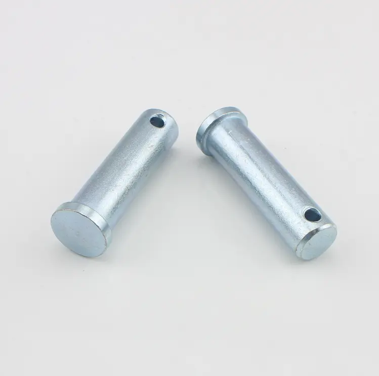 Carbon Steel Flat Head Round Head Hitch Pin Clevis PinとGrooved Ends Clevis Pin With Head