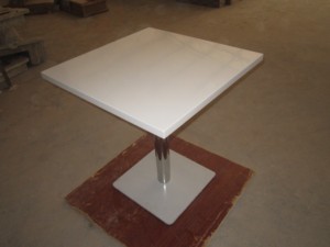 白色花园桌corians固体表面石材桌顶定制现代酒吧桌 - Product Image 2