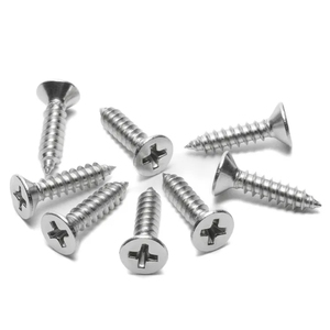 M1 M1.4 M1.7 M2 M3 M4 M5 M6 M8 A2 304 paslanmaz çelik DIN7050 Phillips düz havşa başkanı kendinden dokunarak vida çapraz ahşap vida - Product Image 6