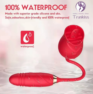 Gül dil yalama vibratör yetişkin seks ürün stimülasyonu klitoris meme USB manyetik şarj edilebilir mastürbasyon vibratör - Product Image 5