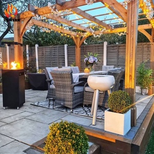 Factory <strong>Round</strong> Glass Outdoor Heaters Fireplaces Gas Fire Pit Smock Less Heater <strong>Patio</strong> - Product Image 6