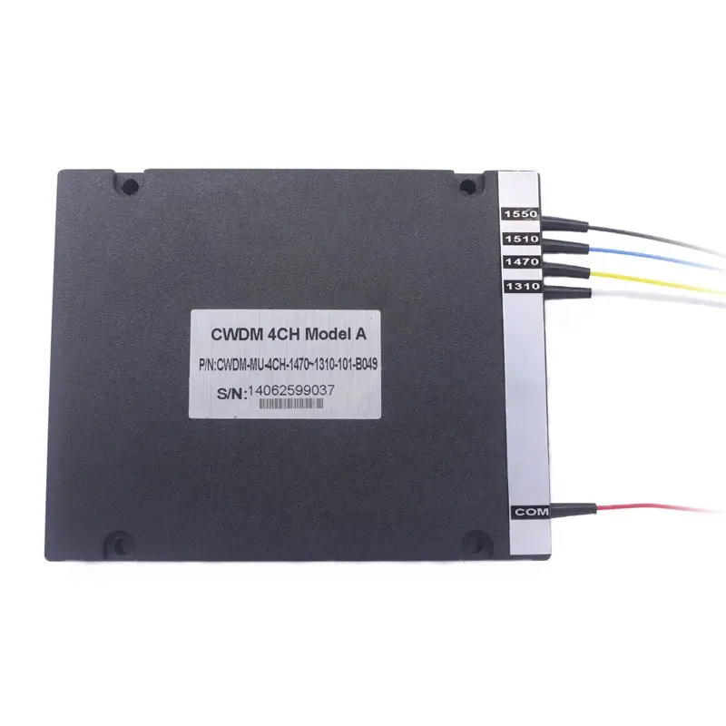 Divisor de longitud de onda gruesa CWDM, multiplexor WDM, 4 canales, MUX, DEMUX, 4, 8, 16 canales