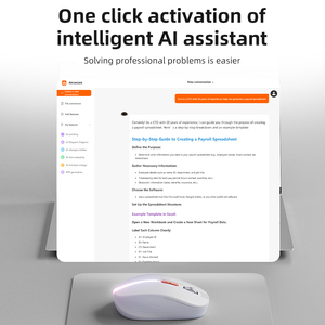 人間工学に基づいたAIワイヤレスマウス充電式音声入力スマートコンピュータアクセサリプラグアンドプレイユニバーサル互換性 - Product Image 4