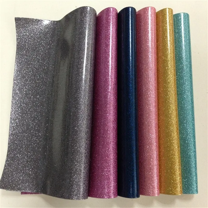 PU Glitter vinyl Leather Fabric glitter faux leather for Ladies Shoes Mirror Surface for shoes and bags