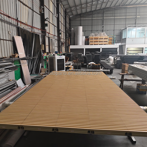 Современная черная деревянная алюминиевая невидимая решетка, водонепроницаемая автоматическая дверь гаража, вертикальная решетка, решетка, ограждение ворот, отделка - Product Image 5