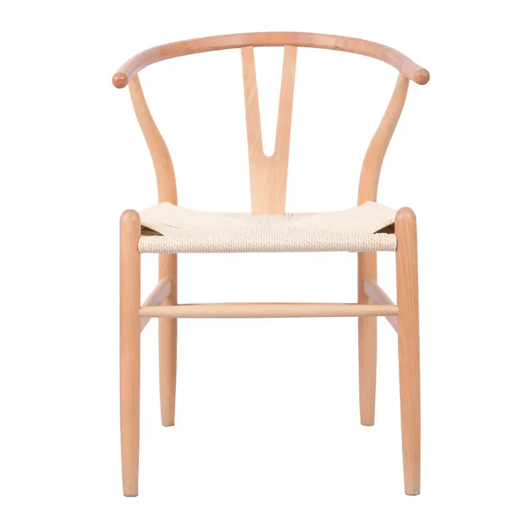 Meubles de salle à manger élégants vieilles chaises en bois café de bistrot chaises de salle à manger rembourrées en bois de hêtre massif
