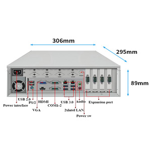 3U computer industriale a parete H310 a doppia rete 6.7.8.9 generazione Core i3/i5/i7 piattaforma di sicurezza di rete - Product Image 5
