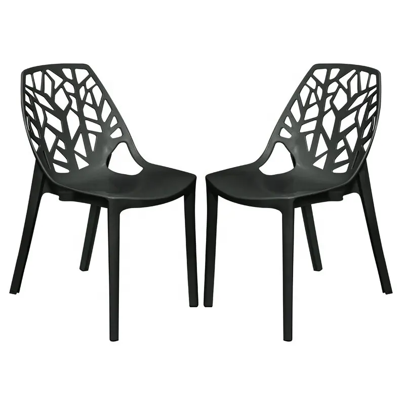 Chaises de restaurant en plastique empilables, style dubaï, extérieur, livraison gratuite