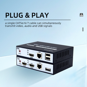 库存1080P HDMI超过5类扩展器，最高可达328英尺，带USB KVM音频环路 - Product Image 5