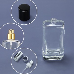 Yüksek kalite özel temizle cam pompa püskürtücü ile parfüm şişeleri 30ml kare 50ml ve 100ml boş kozmetik şişe kutusu - Product Image 5