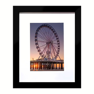 High Quality Handmade Black A4 Photo <strong>Frame</strong> <strong>12x15</strong> European Style Wood <strong>Frame</strong> with UV Printing Factory Wholesale Customizable Logo - Product Image 5